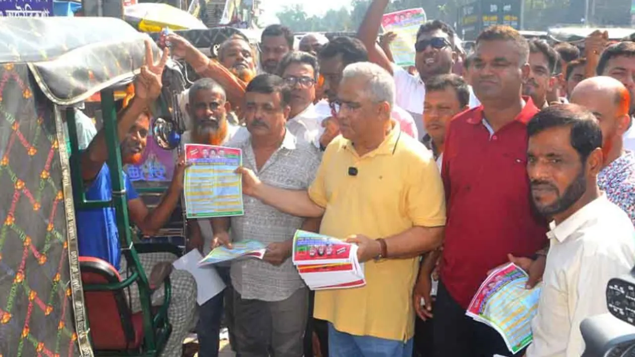 খালেদা জিয়া ও তারেক রহমানের পক্ষে ভোট চাচ্ছেন নেতাকর্মীরা